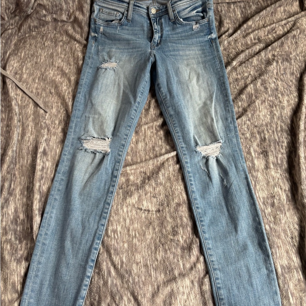 Flying Monkey Women's Distressed Blue Jeans